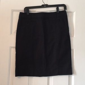 Black chino pencil skirt